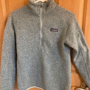 Women’s Patagonia Fleece 3/4 Zip Pullover - Teal - size small